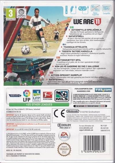 Fifa 11 - Nintendo Wii (B Grade) (Genbrug)